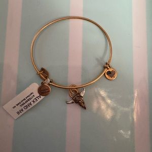 New with tags Alex and ani cow skull